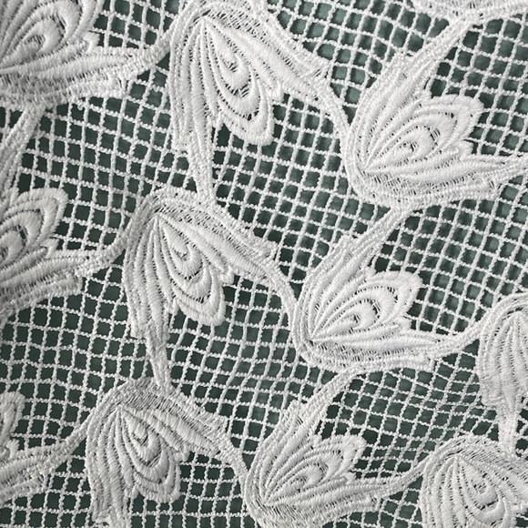 Tory Burch Brooklyn Lace Mini Dress Mint White Size 8 - Picture 6 of 11